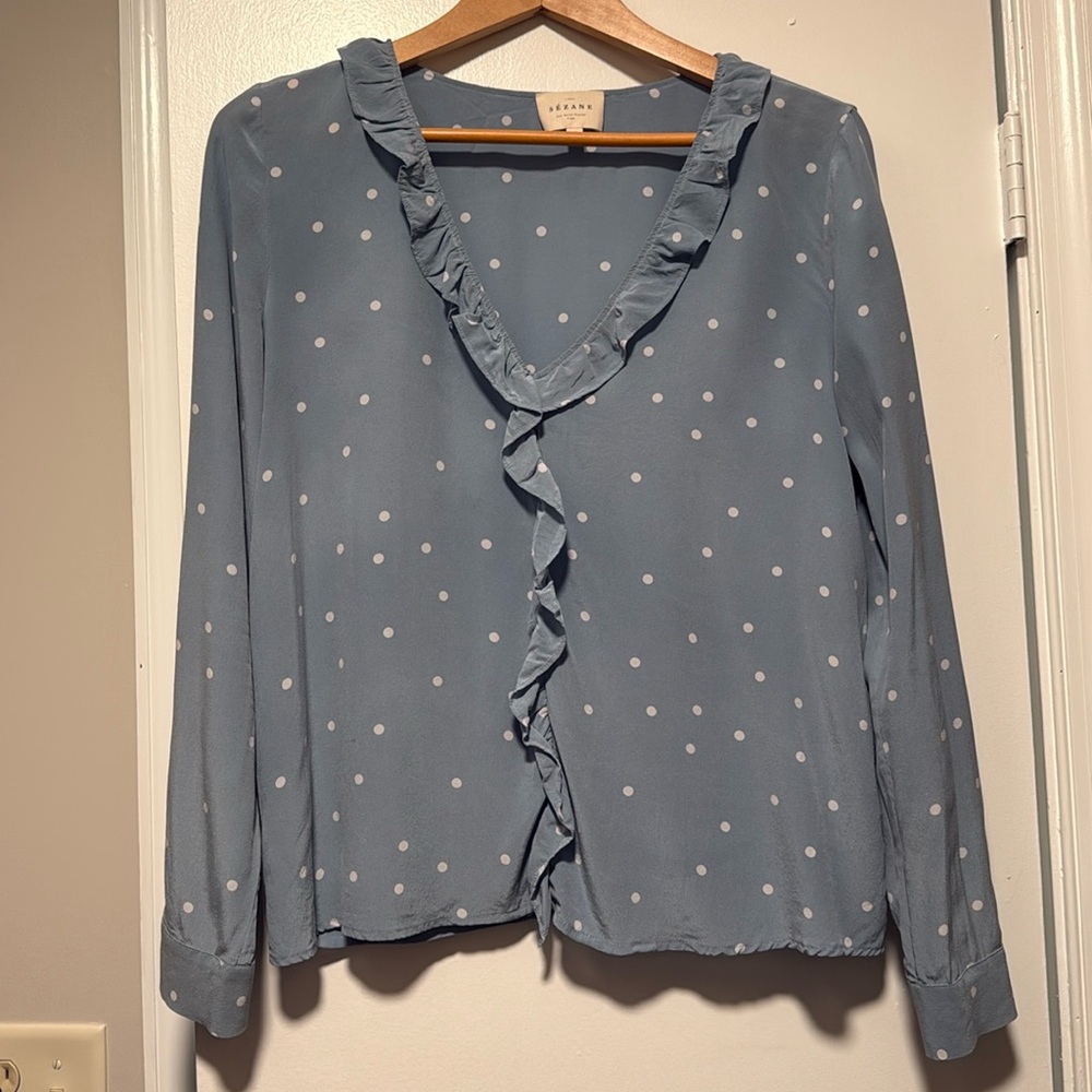Sezane Silk top